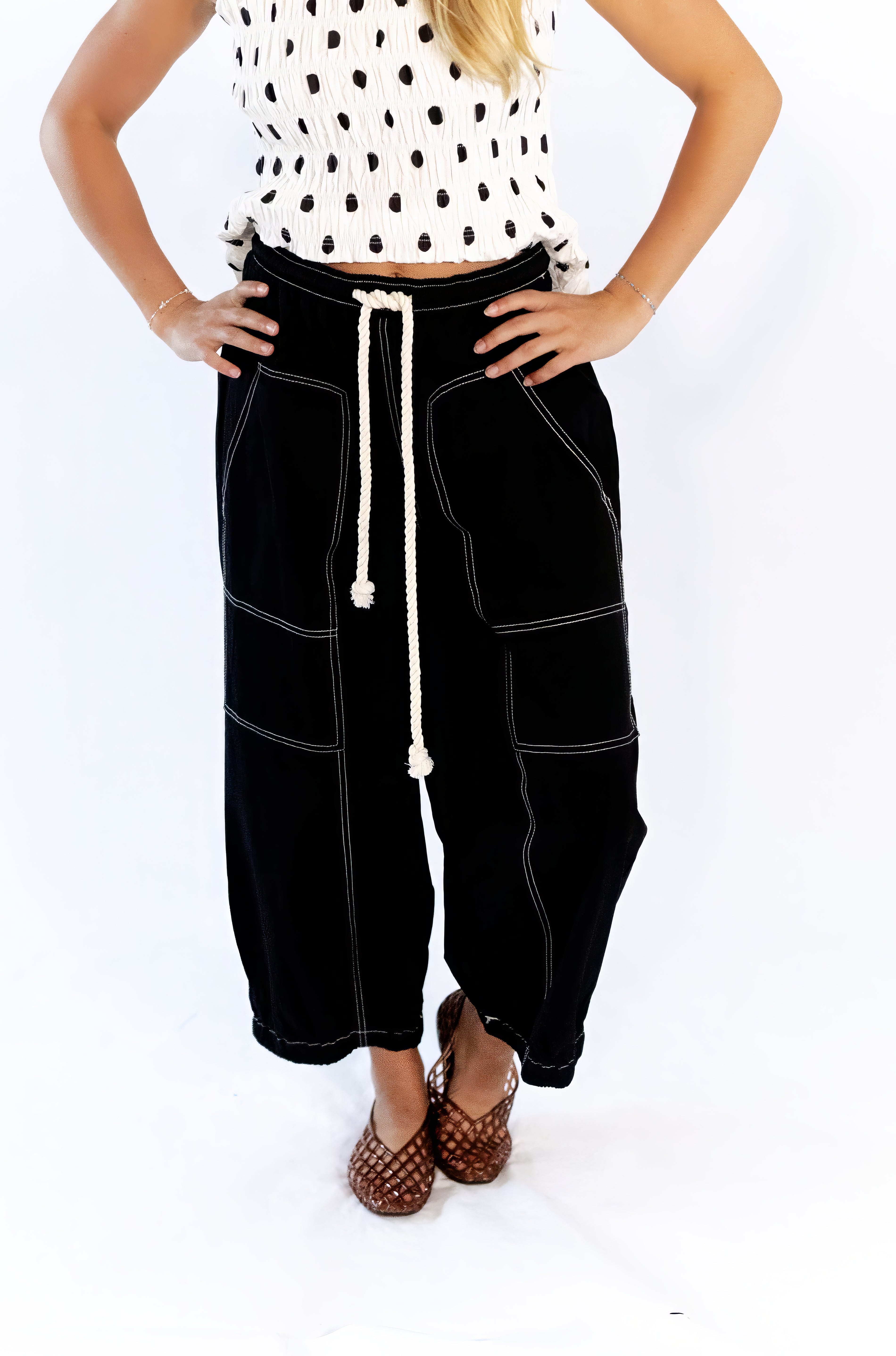 Connie Contrast Stitch pants