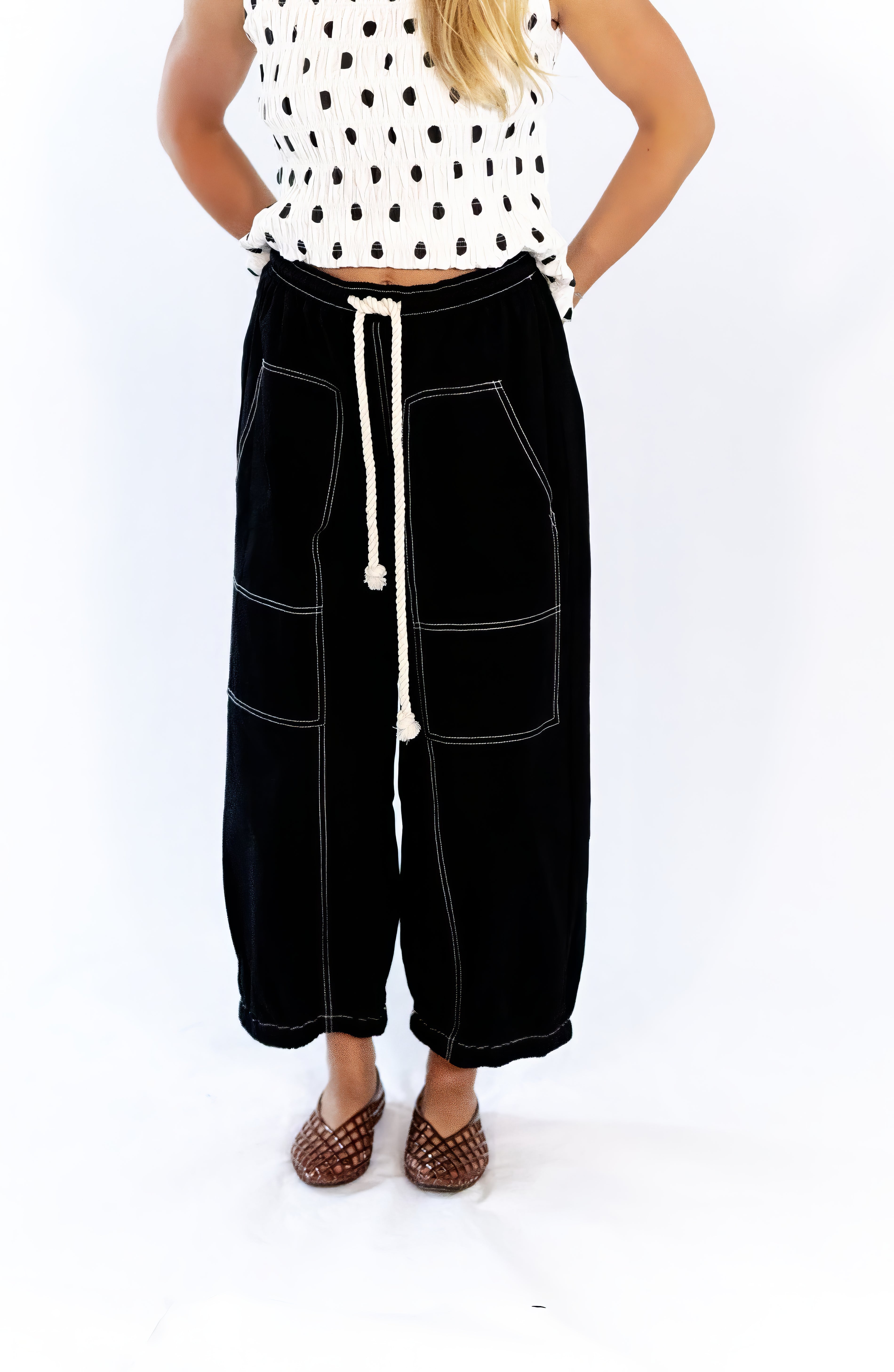 Connie Contrast Stitch pants