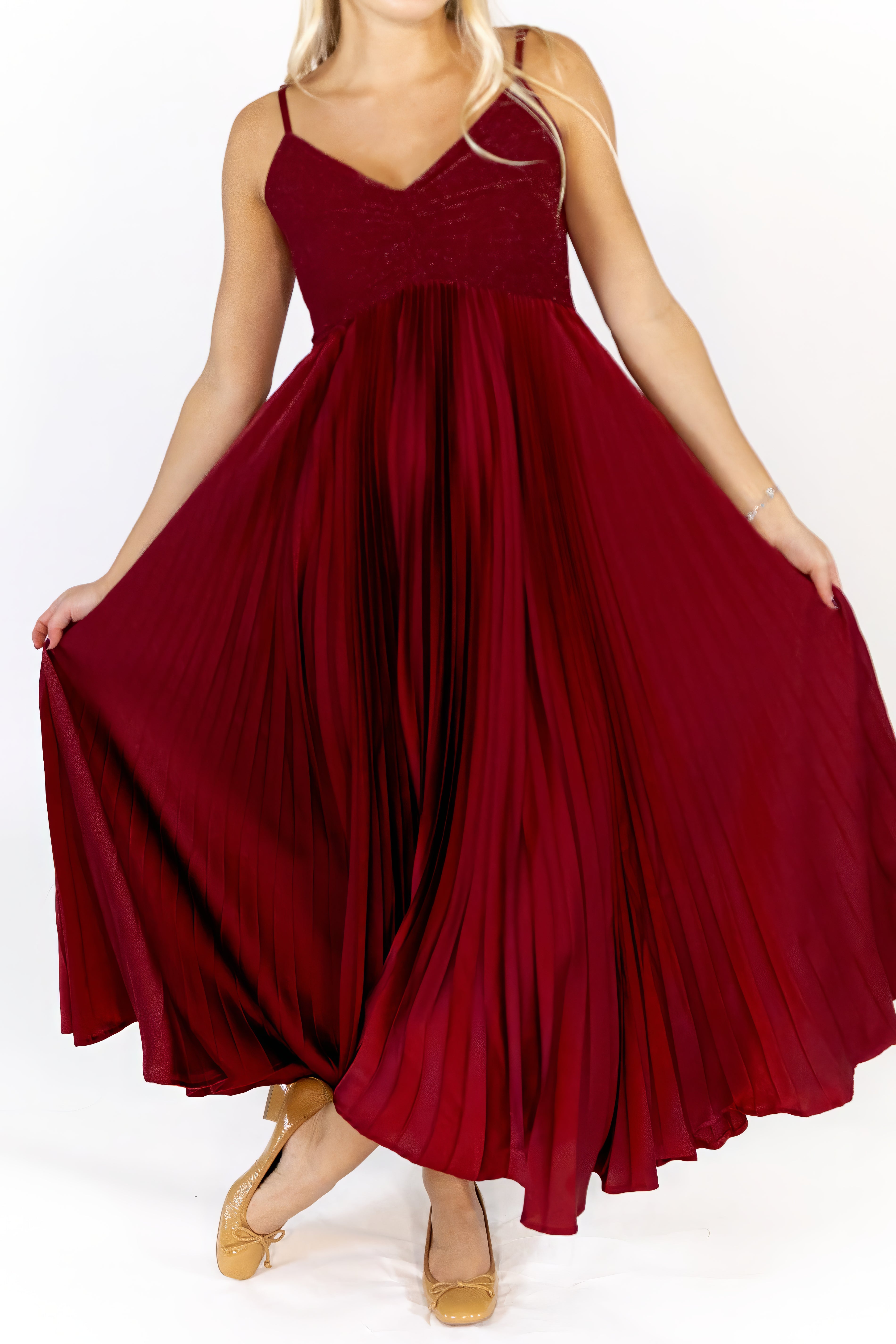 Bailey Pleated Swing Dress
