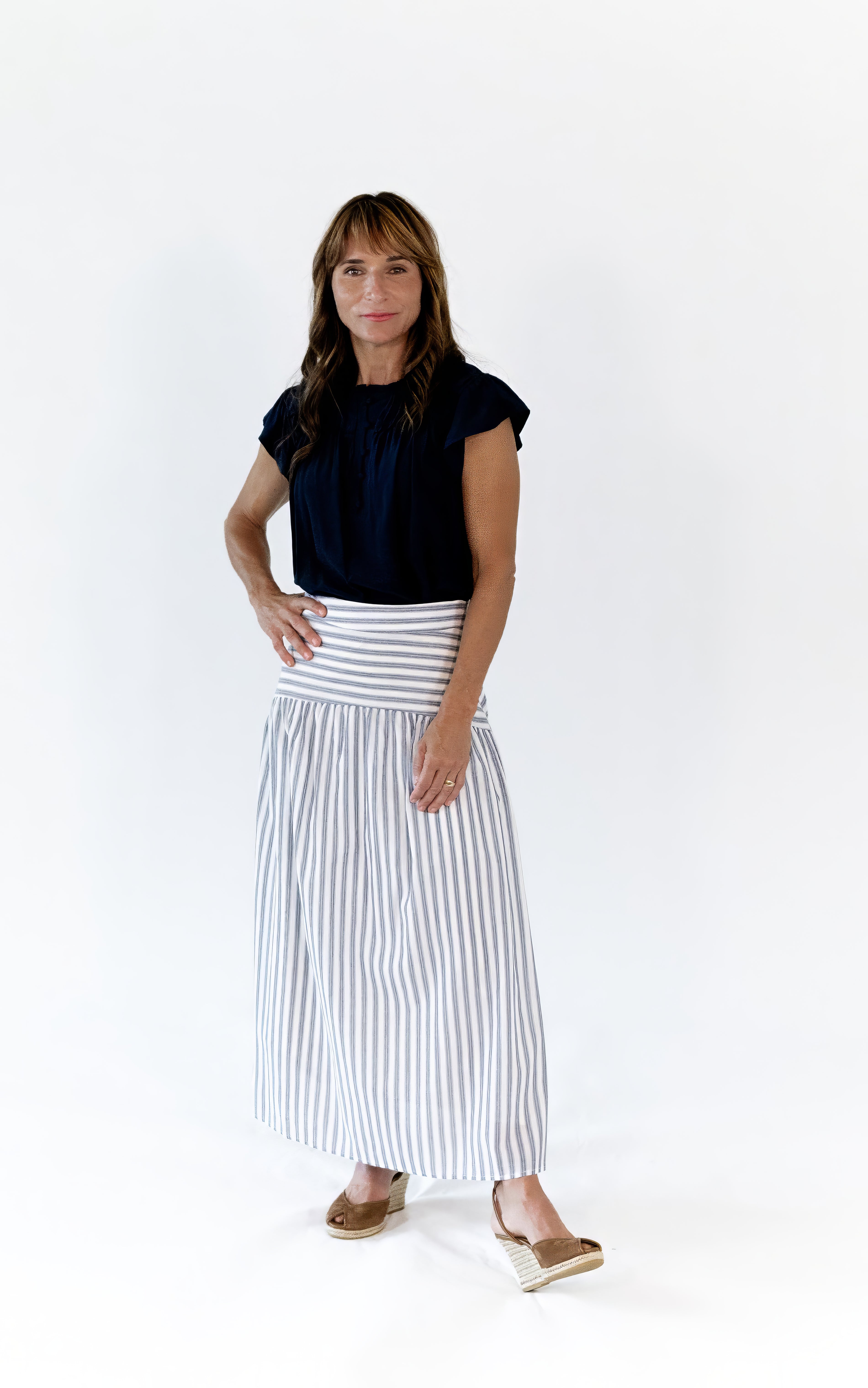 Paris Striped Skirt
