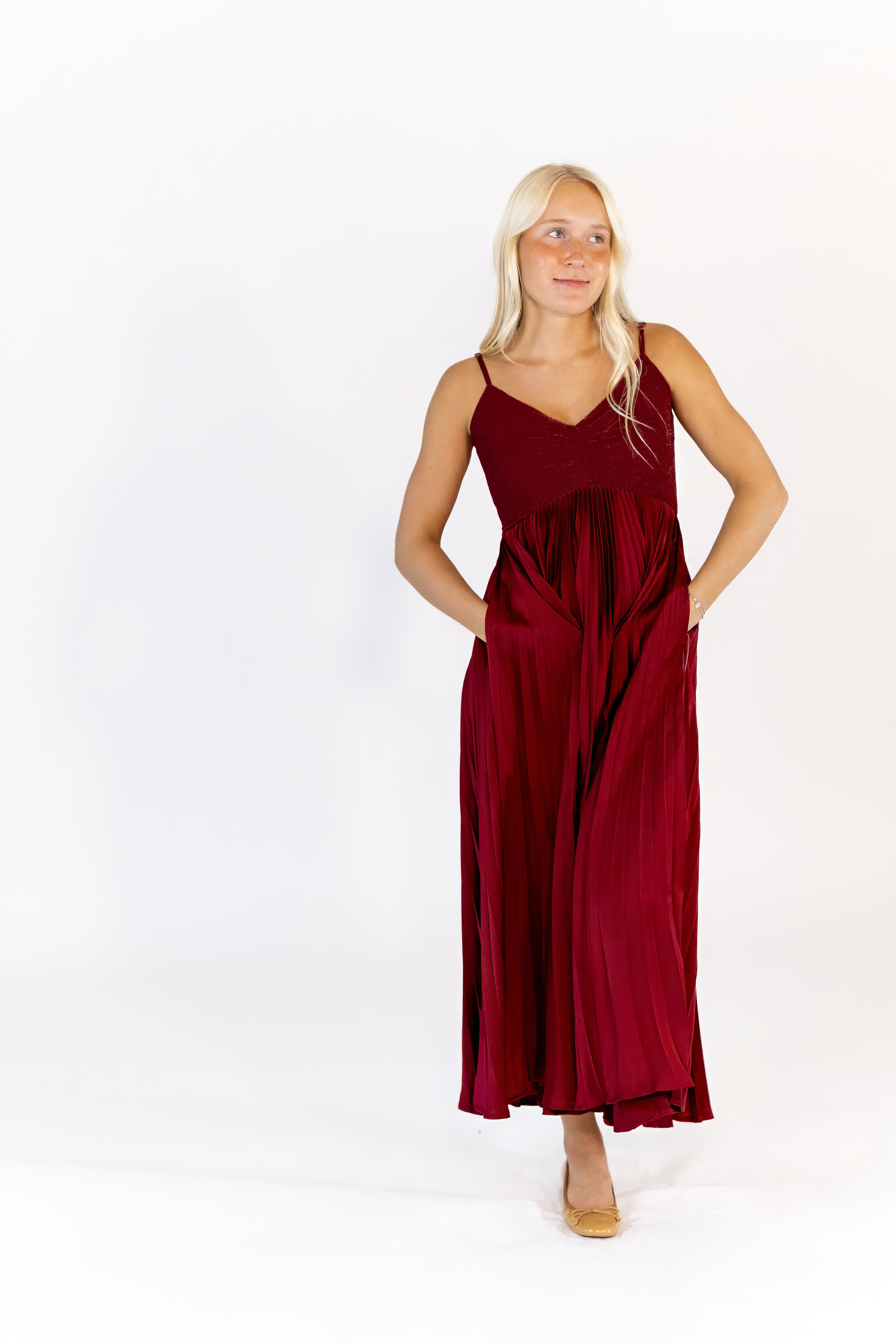 Bailey Pleated Swing Dress