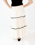 Effy Piped Midi Skirt