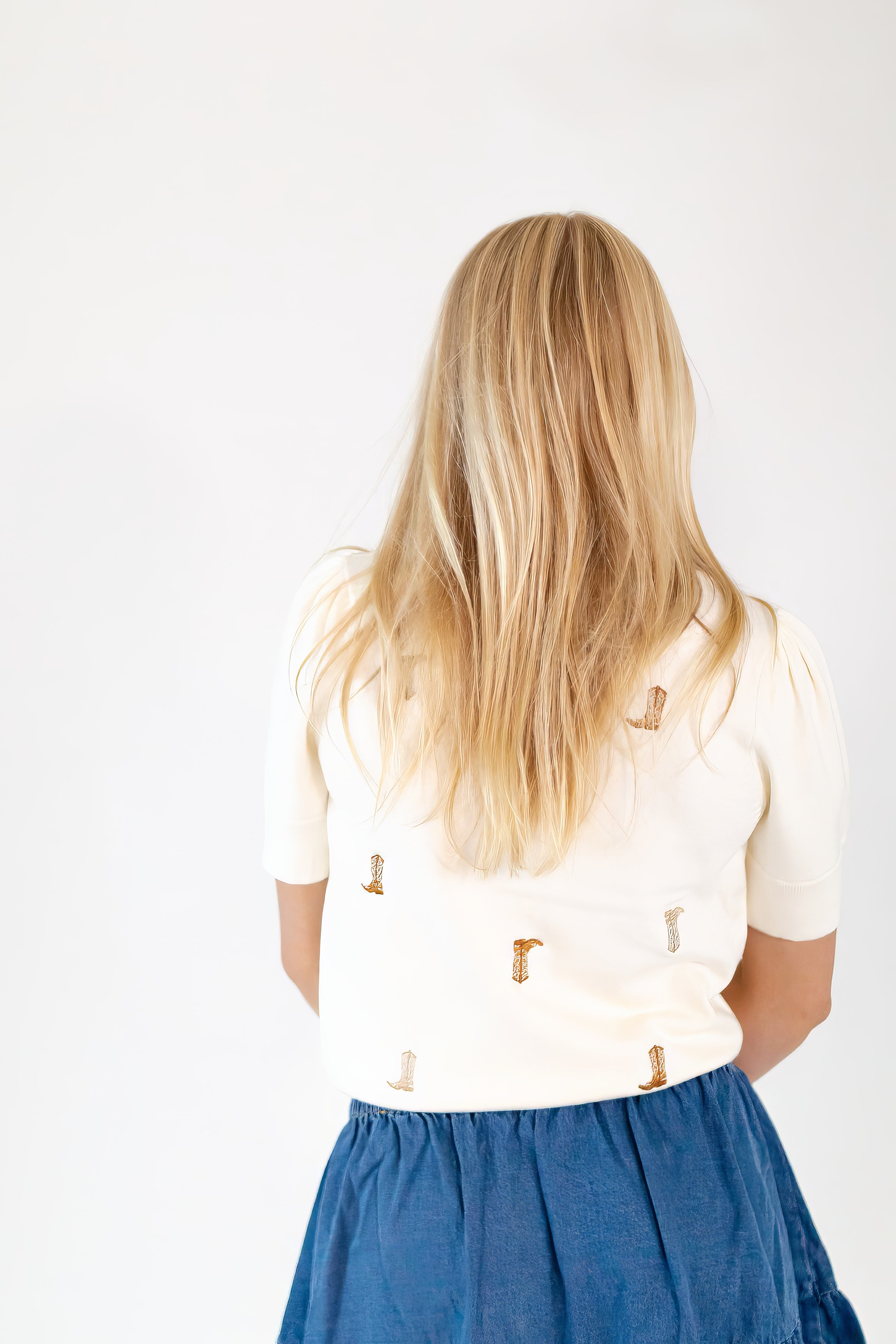 Cowgirl Embroidered Knit