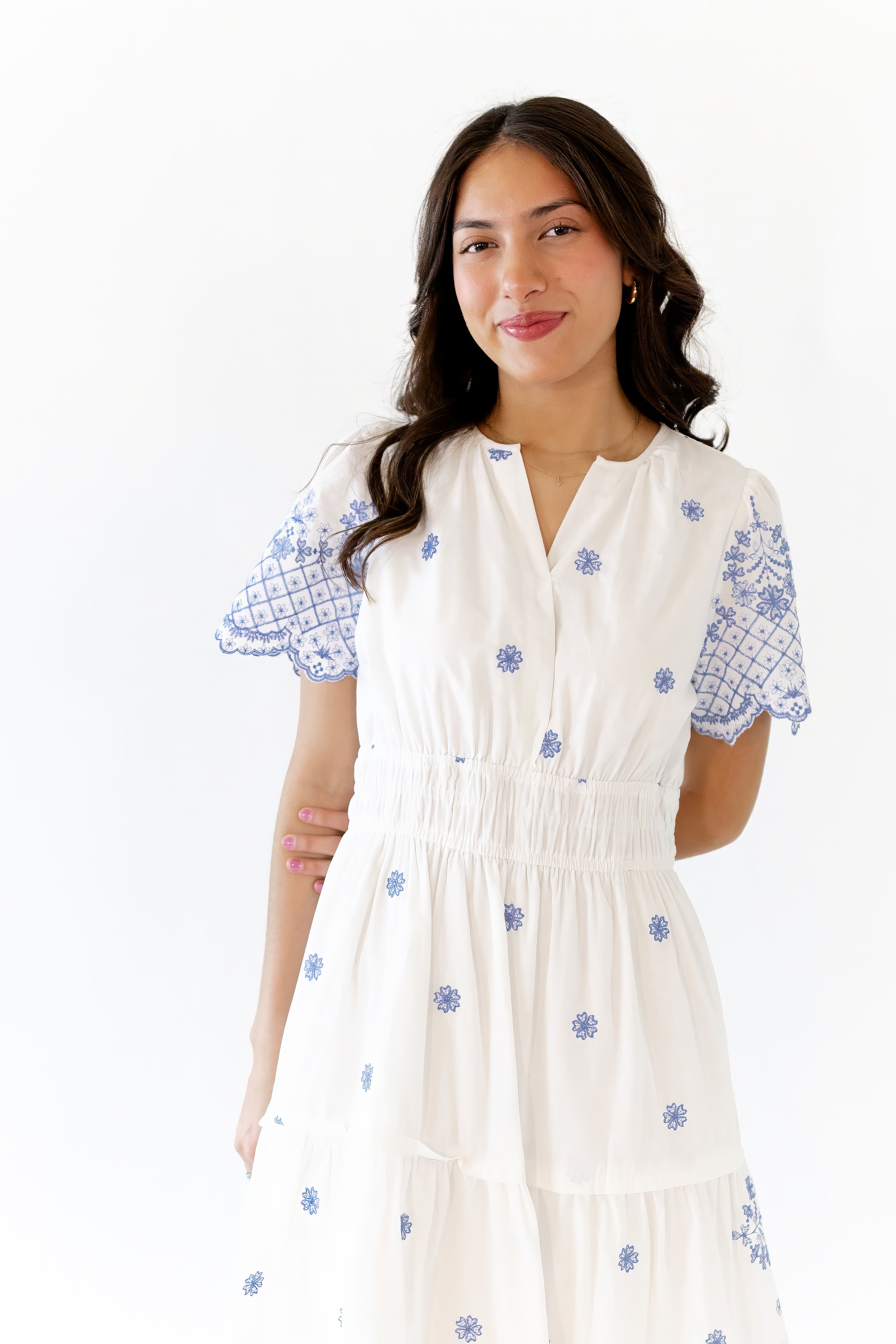 Christie Embroidered Floral Dress