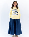 Verona Denim Midi Skirt