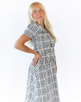 Shon Plaid Midi Dress