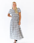 Shon Plaid Midi Dress