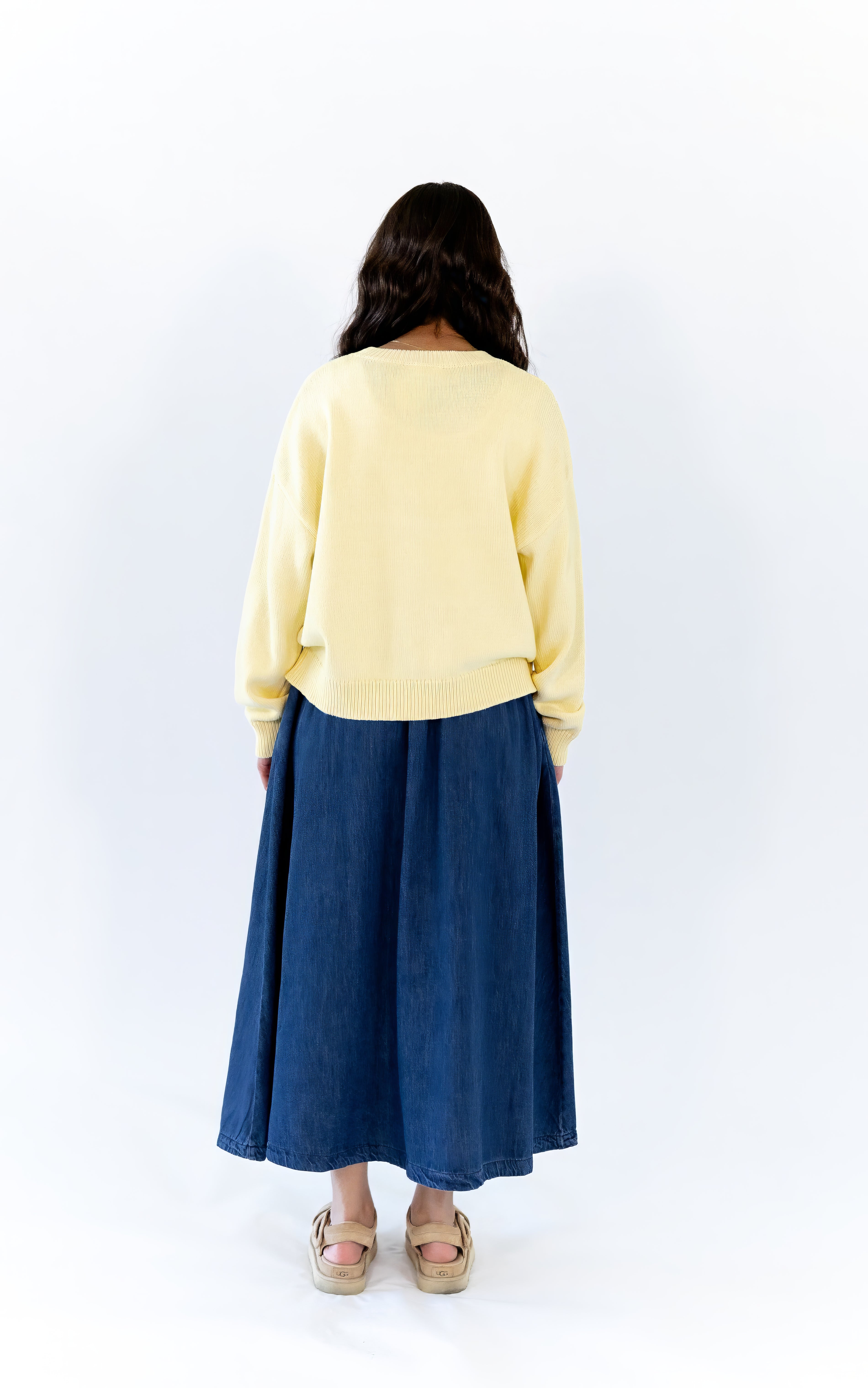 Verona Denim Midi Skirt