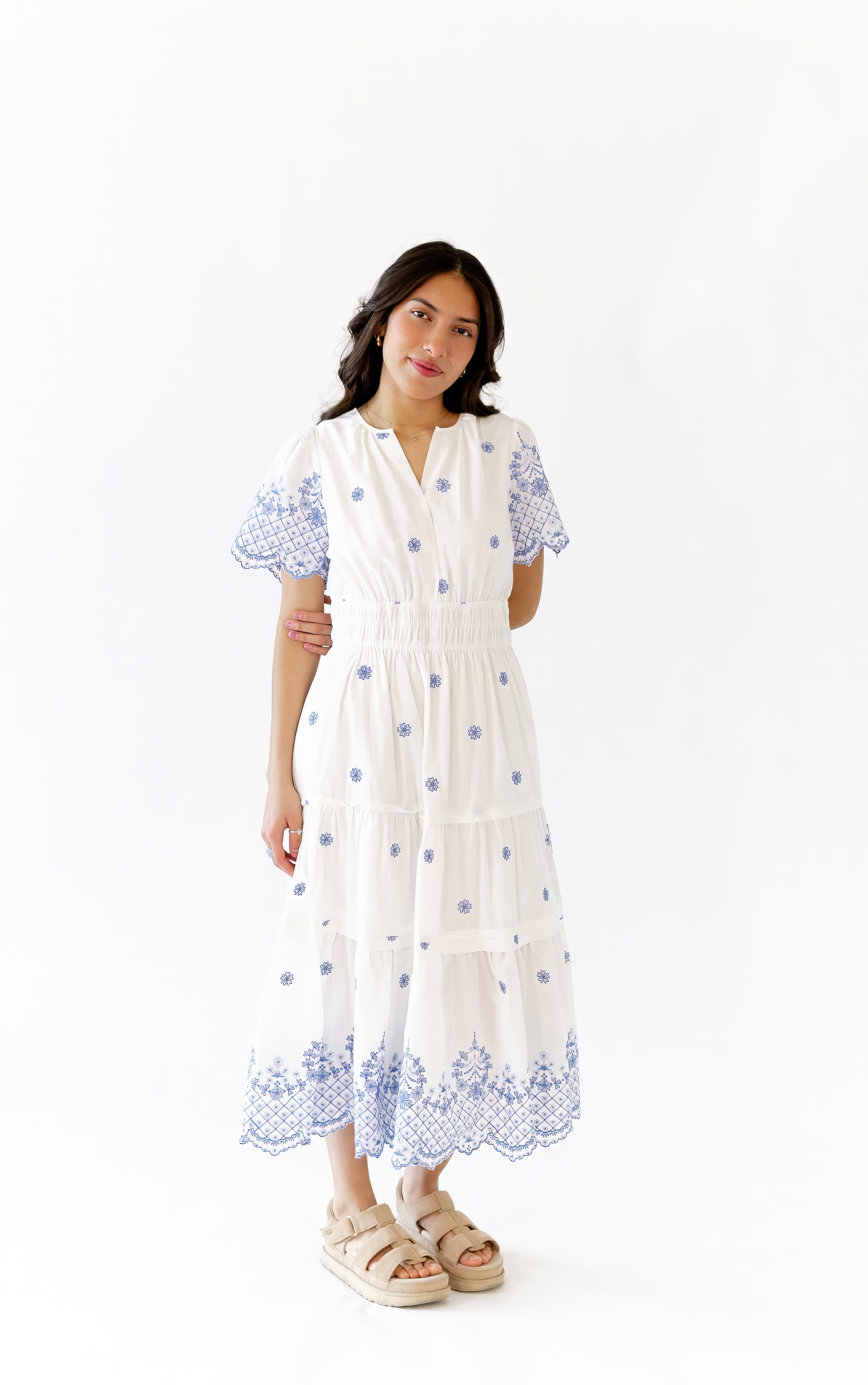 Christie Embroidered Floral Dress