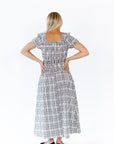 Shon Plaid Midi Dress