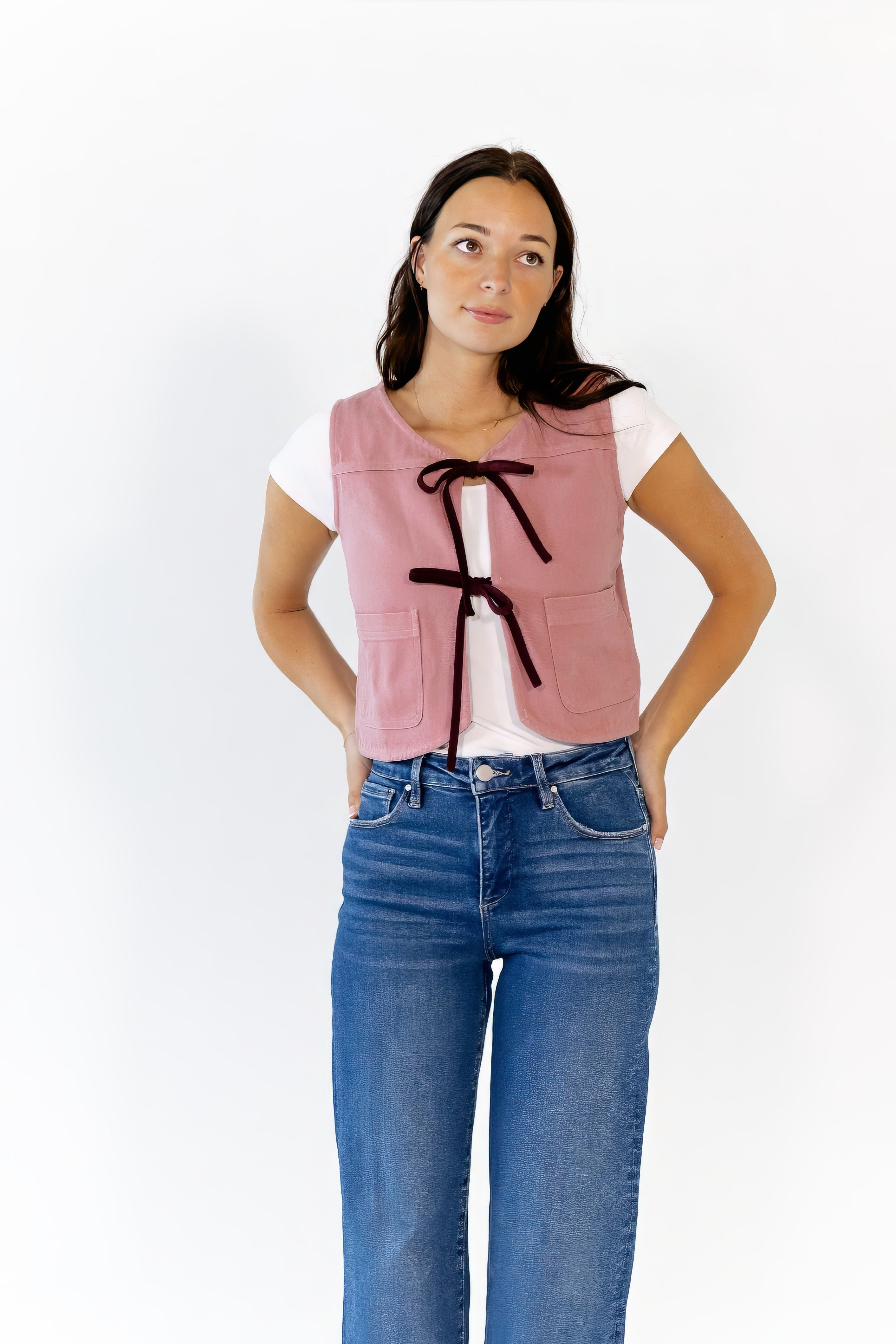 Joia Bow Detail Vest