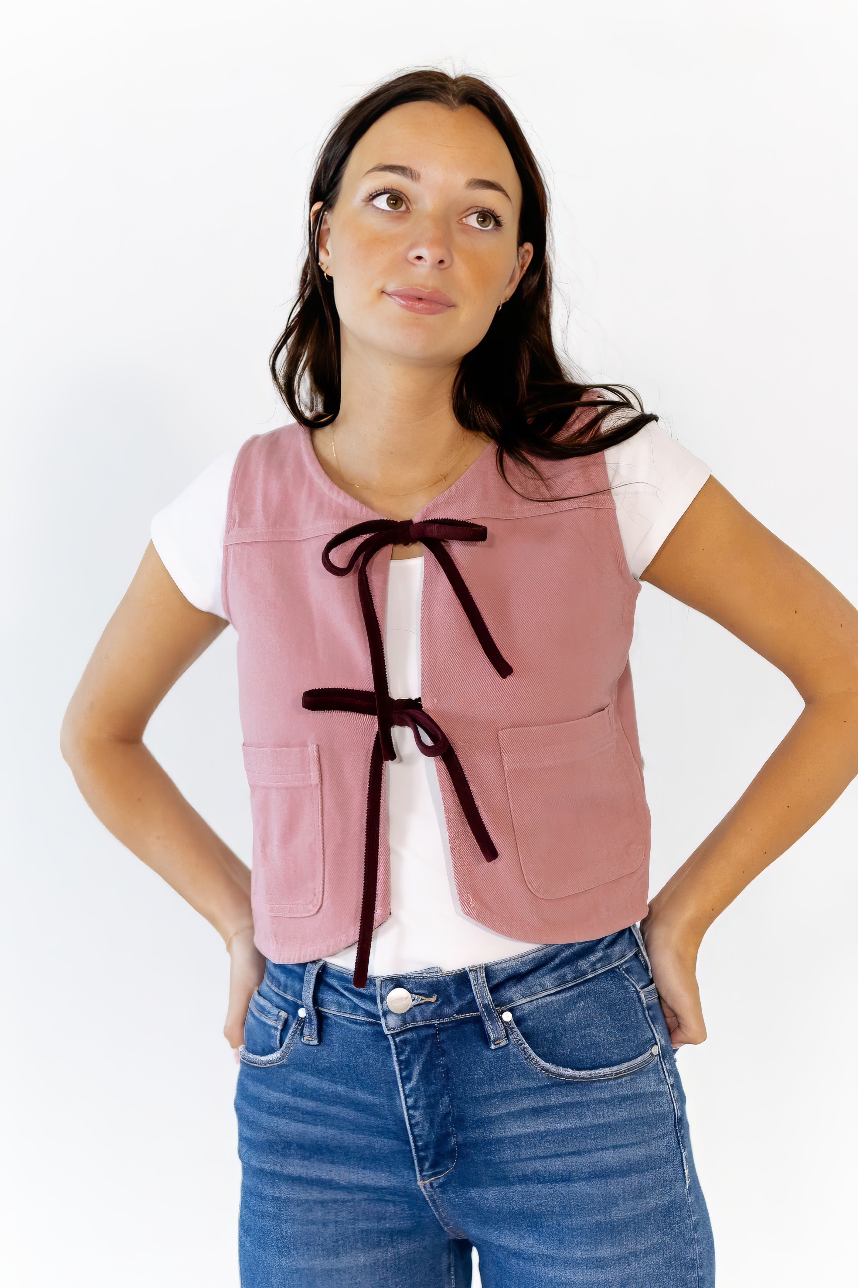 Joia Bow Detail Vest