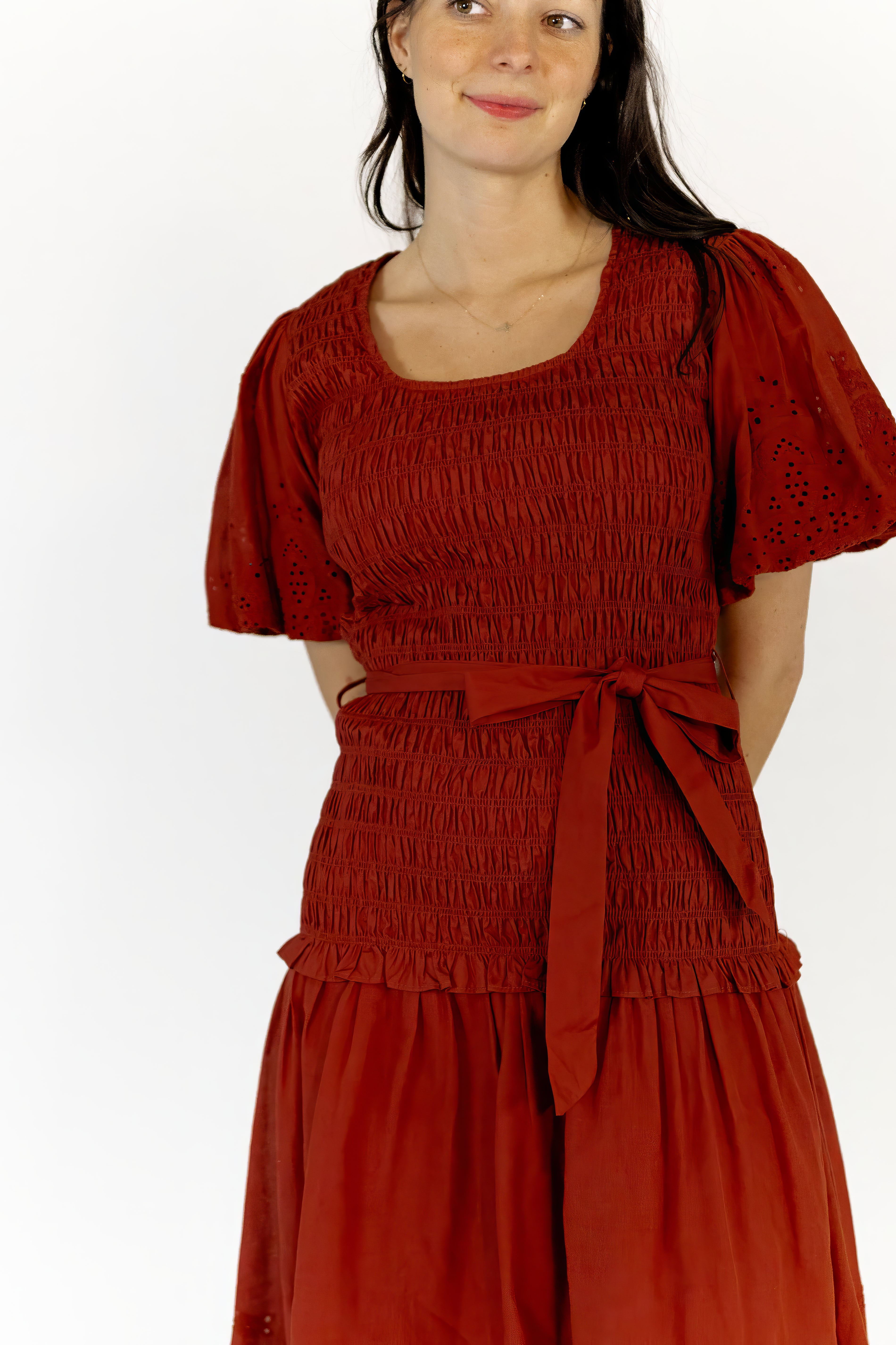 Jenny Smocked Drop Waist Dress