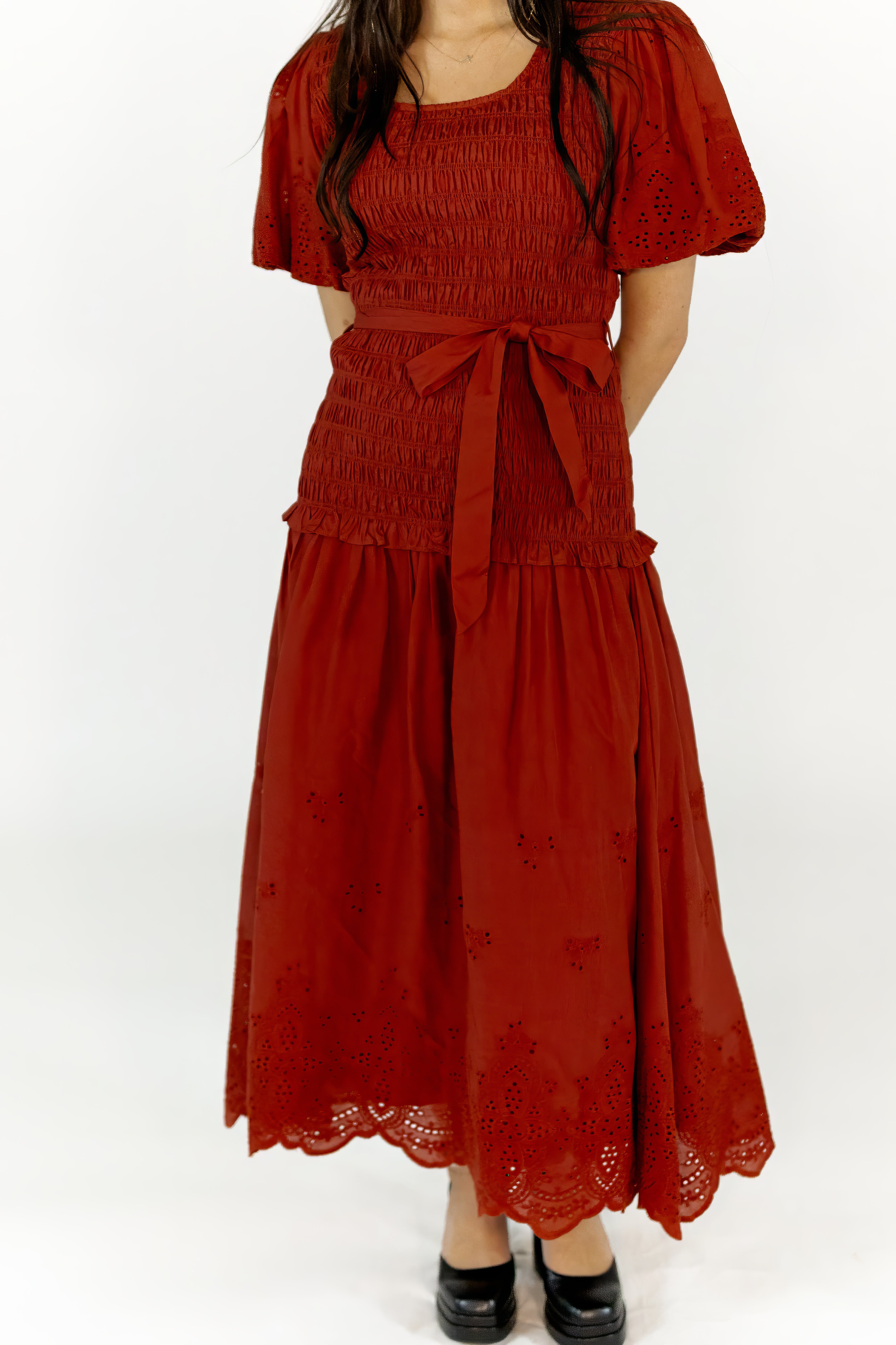 Jenny Smocked Drop Waist Dress