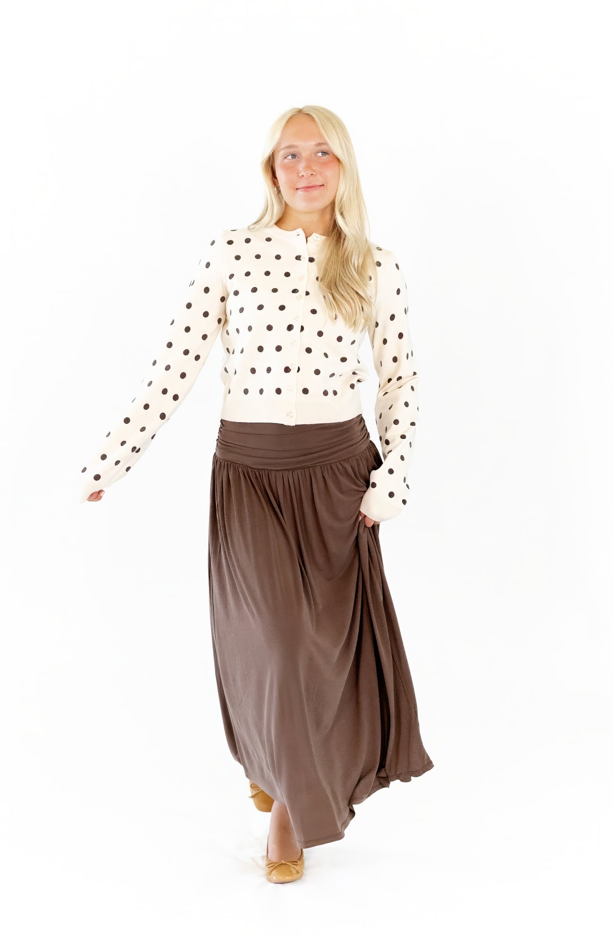 Ambrio Polka Dot Cardigan