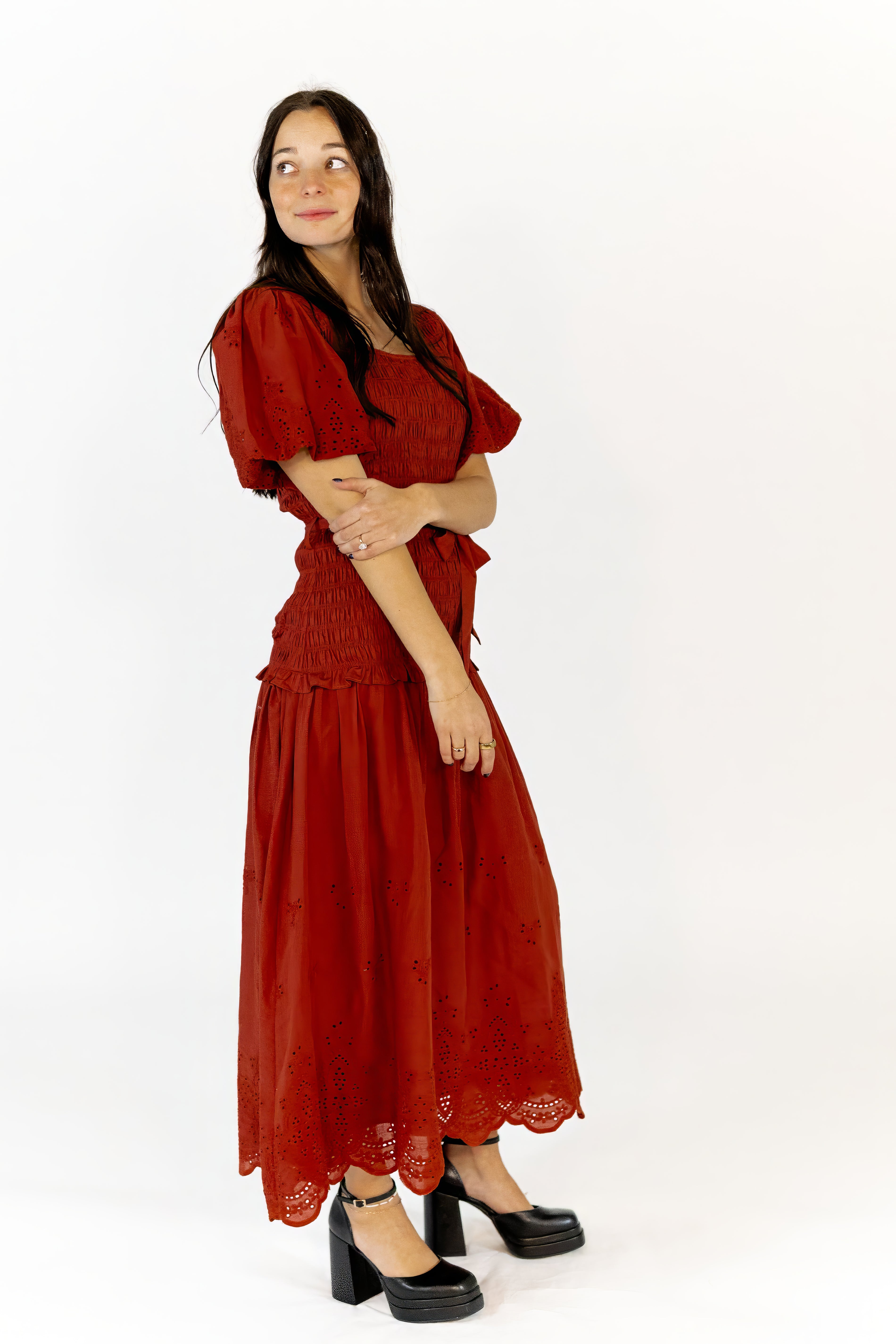 Jenny Smocked Drop Waist Dress