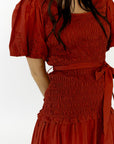 Jenny Smocked Drop Waist Dress