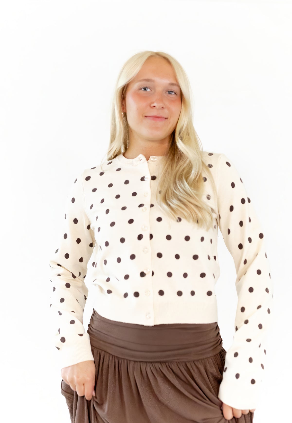 Ambrio Polka Dot Cardigan