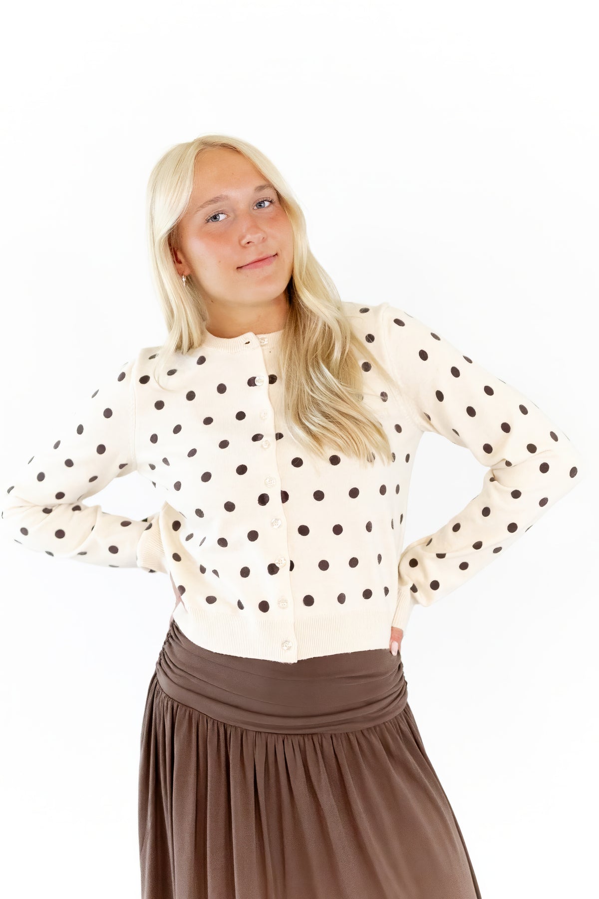 Ambrio Polka Dot Cardigan