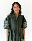 Forest Embroidered Maxi Dress