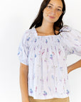Reina Smocked Floral top