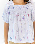 Reina Smocked Floral top