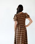 Sunny Plaid Midi Dress