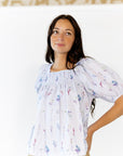 Reina Smocked Floral top
