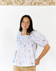 Reina Smocked Floral top