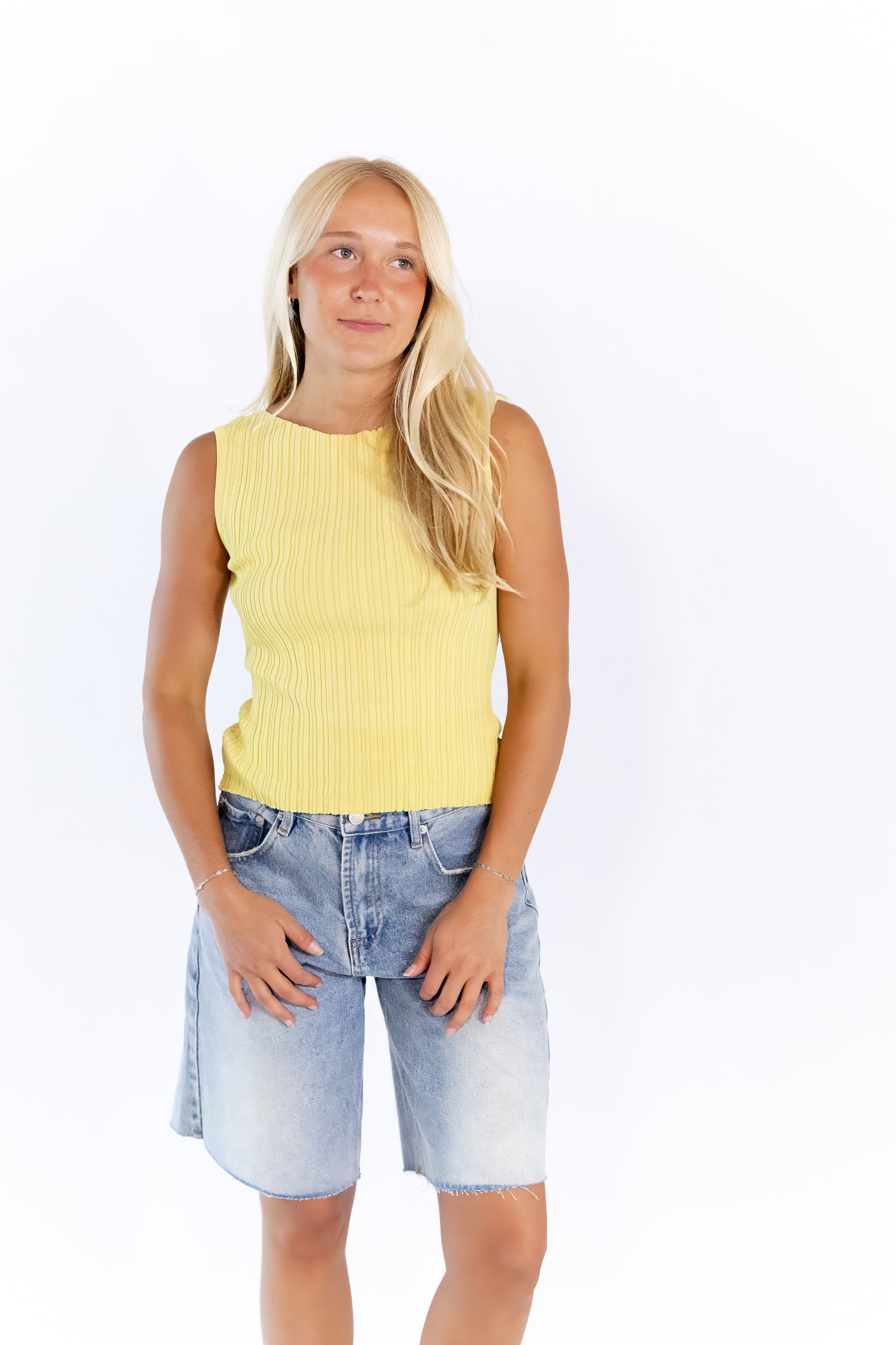 Donna Knit Tank · Citrus