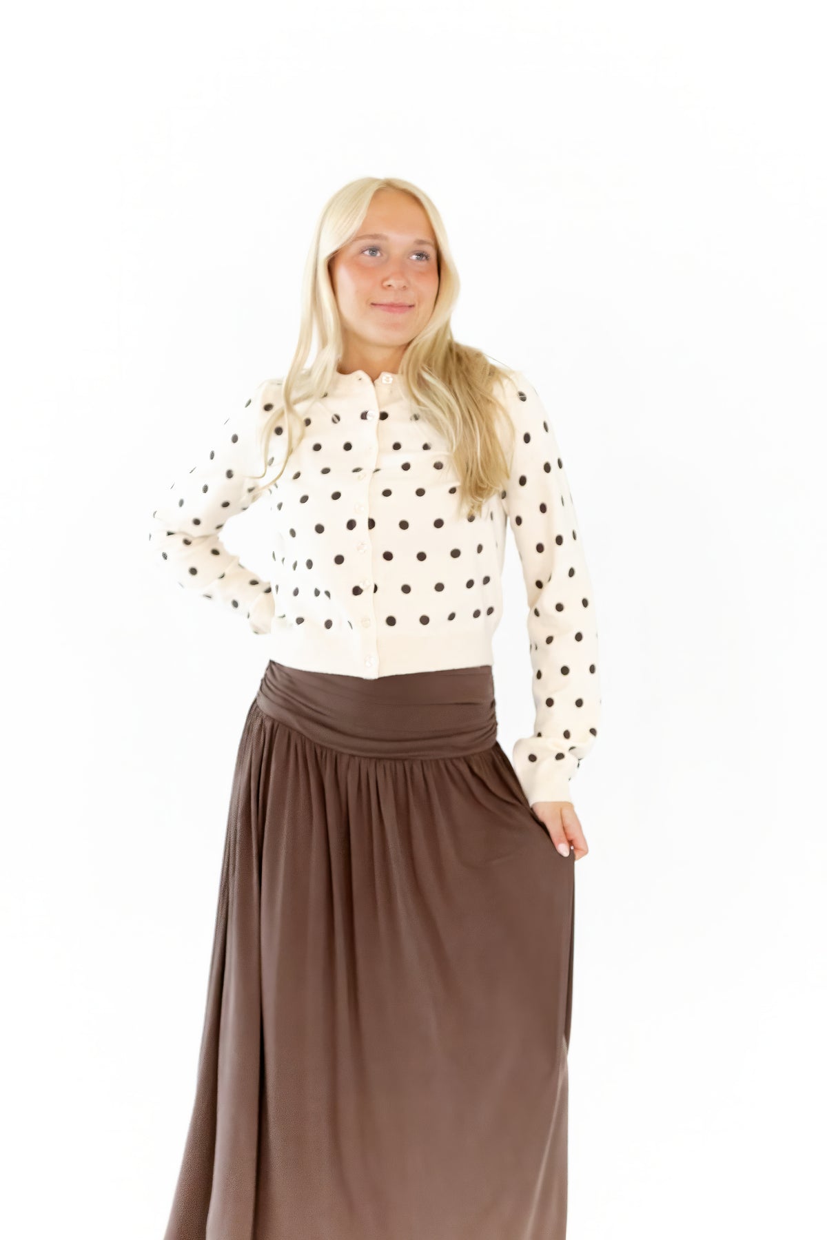Ambrio Polka Dot Cardigan