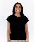 Vixi Button Up Top · Black
