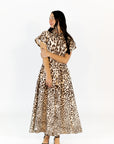 Anniken Leopard Print Midi Dress