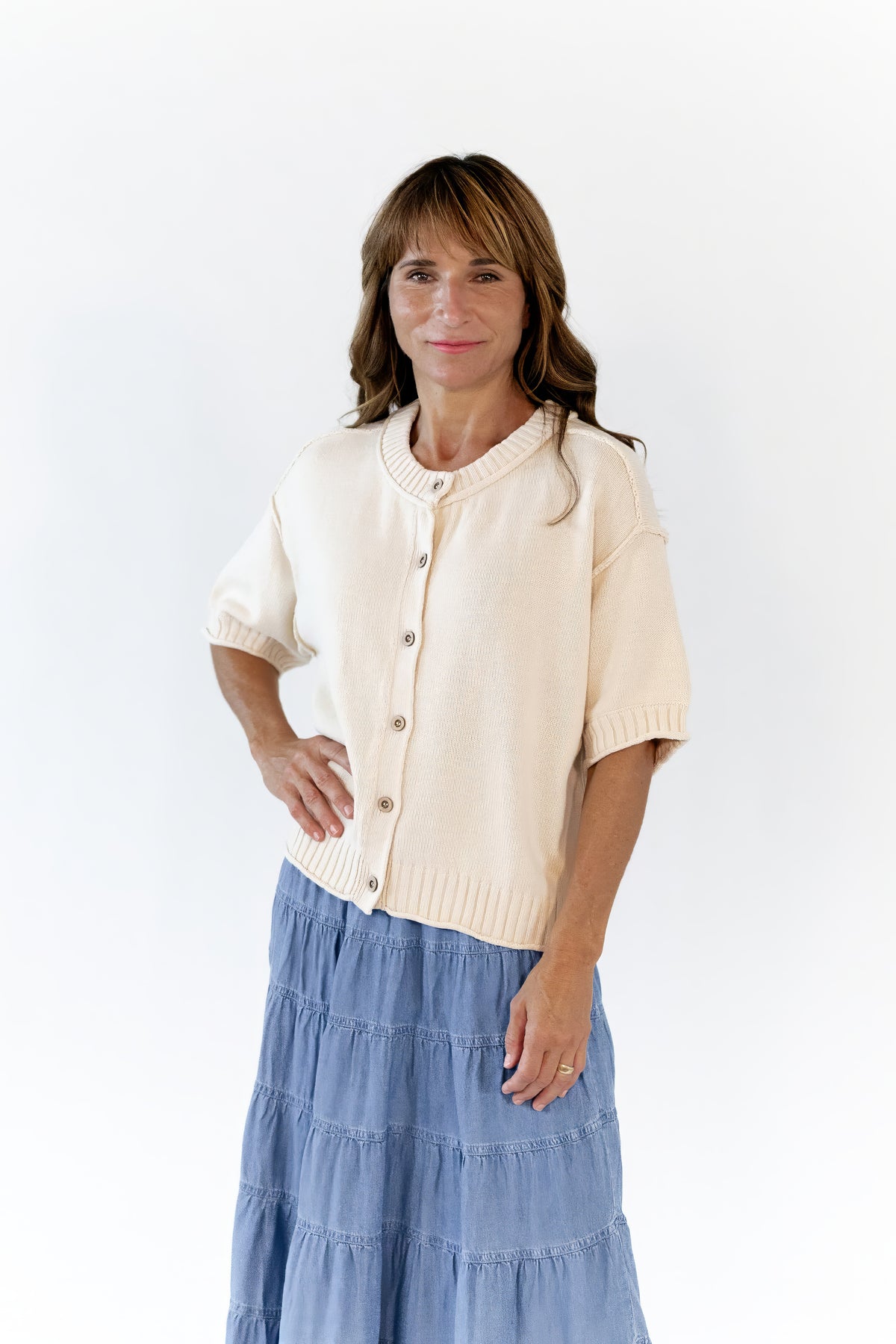Jenni Raw Edge Cardigan