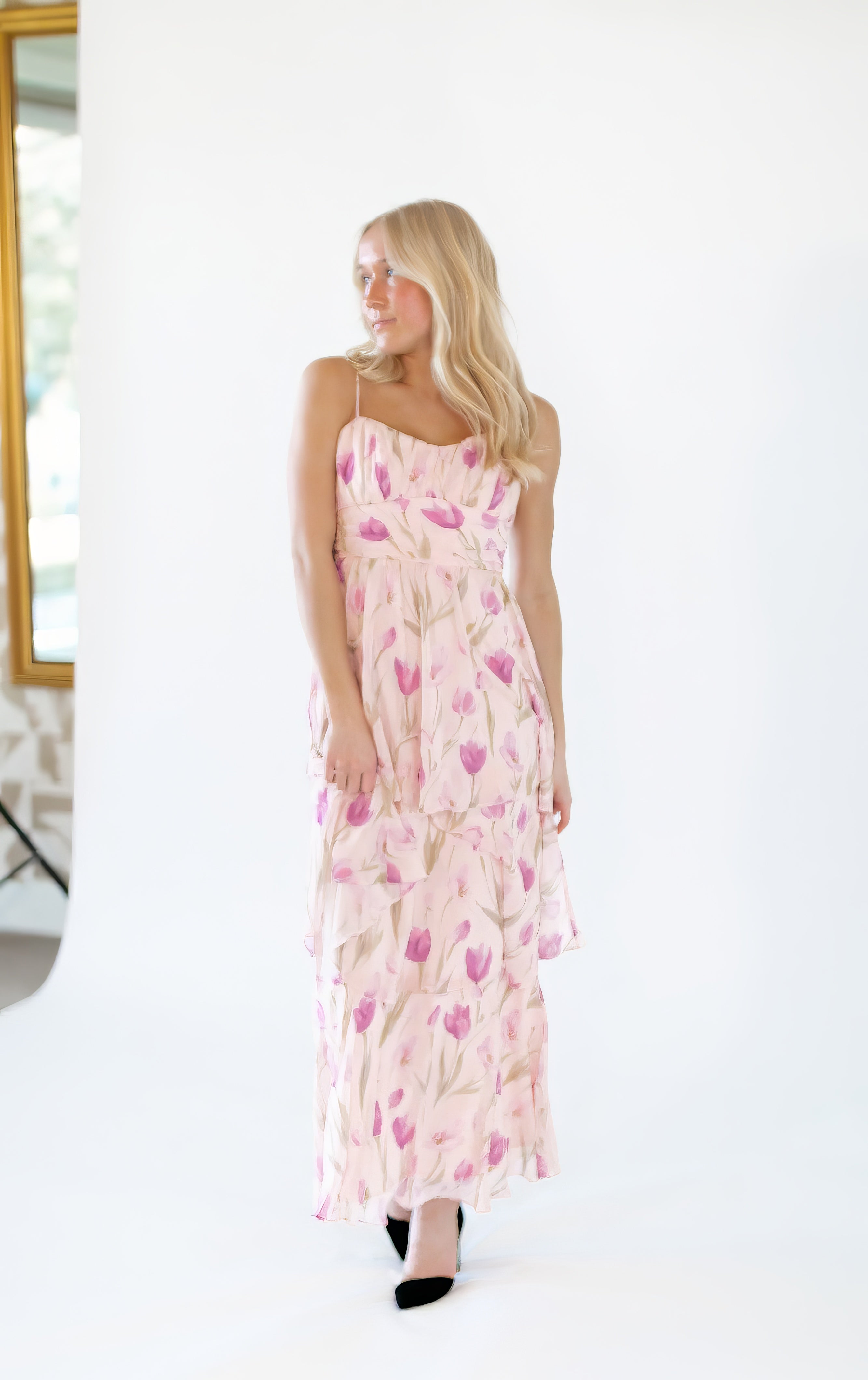 Otillee Tiered Maxi Dress