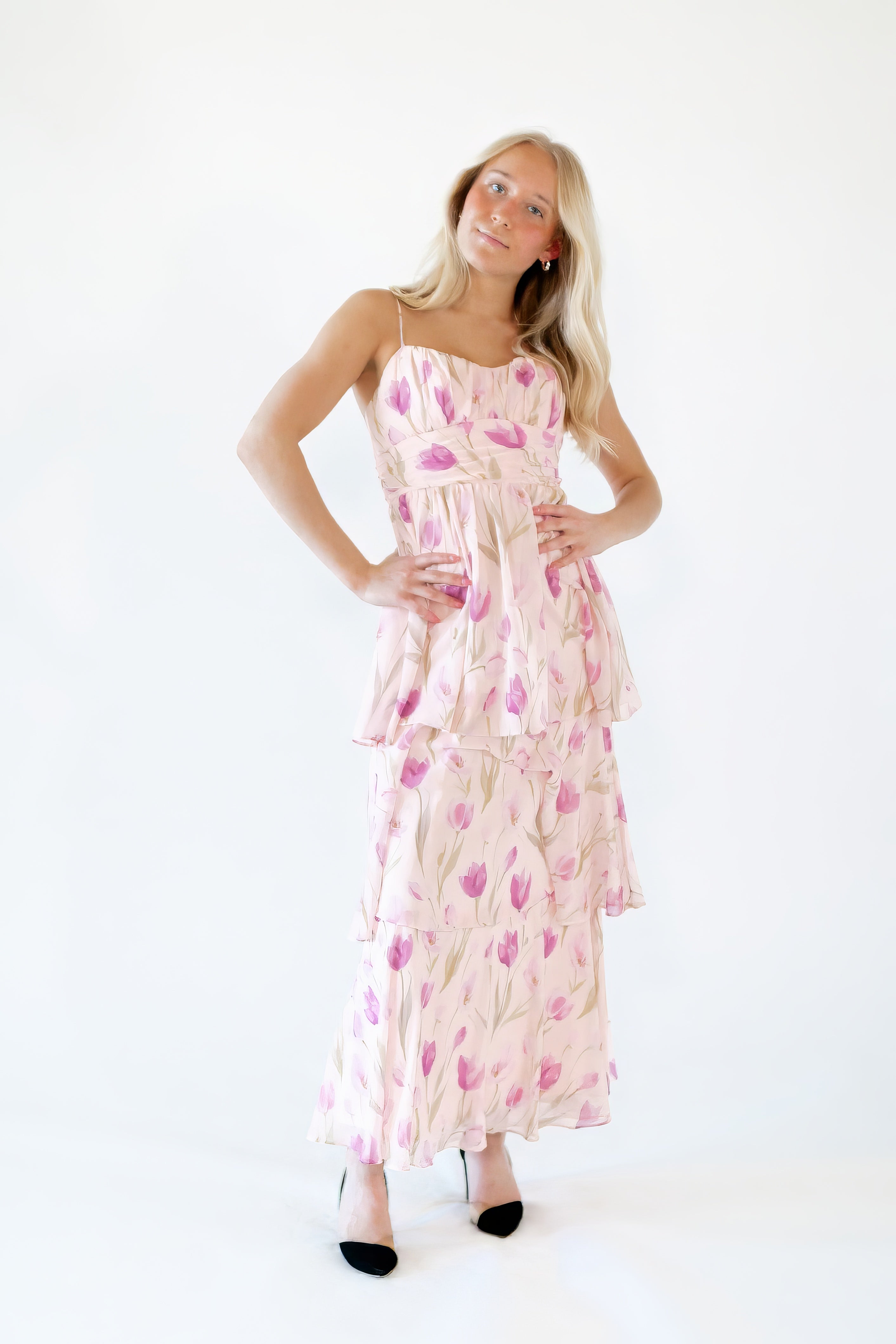 Otillee Tiered Maxi Dress