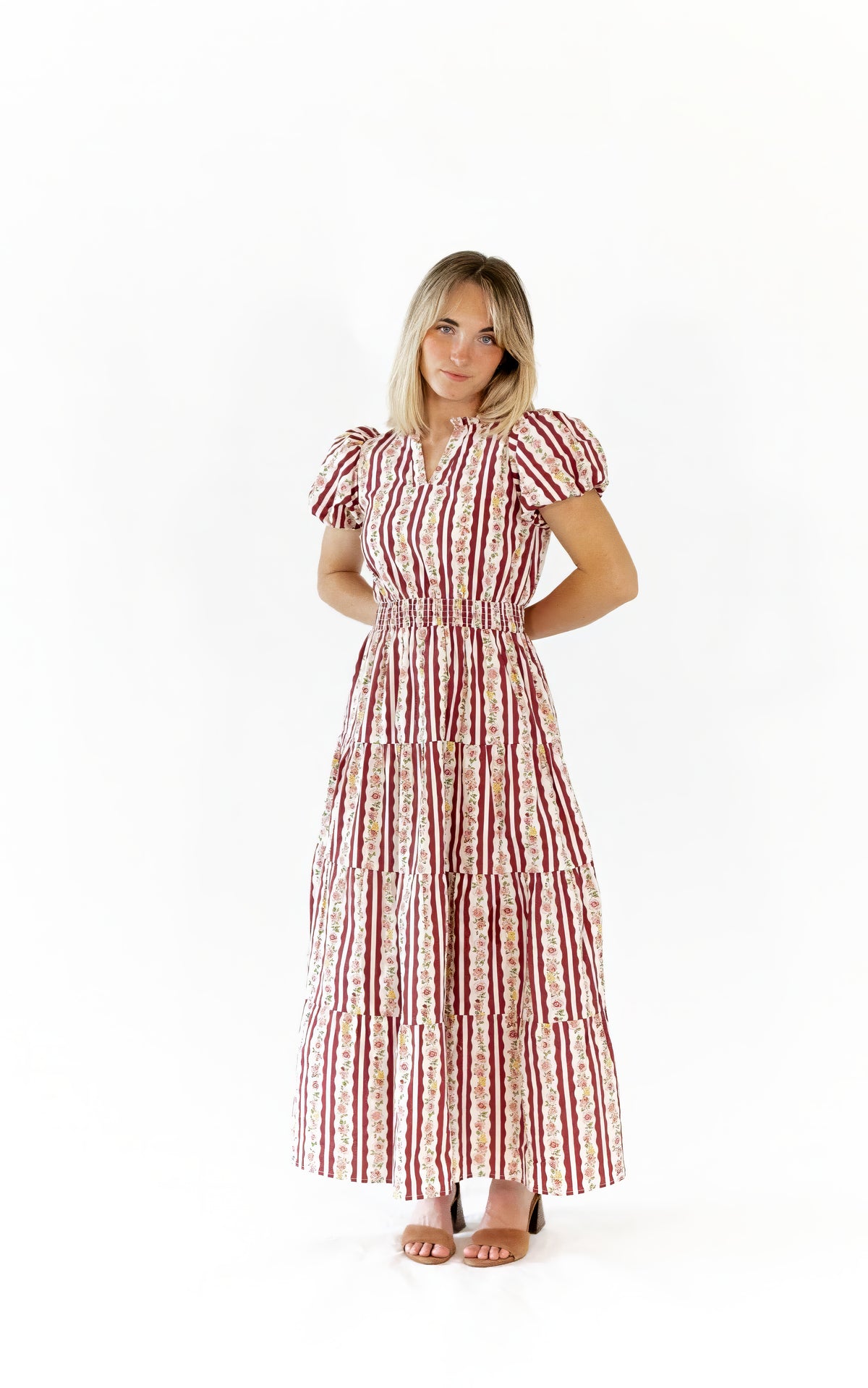 Portia Vintage Striped Dress