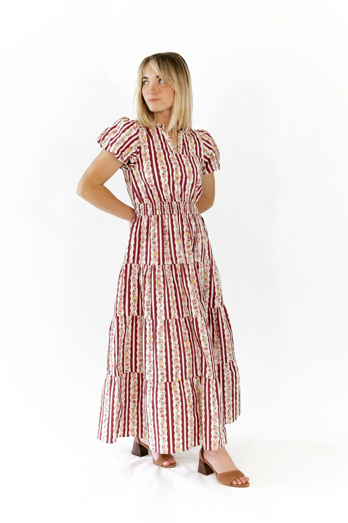 Portia Vintage Striped Dress