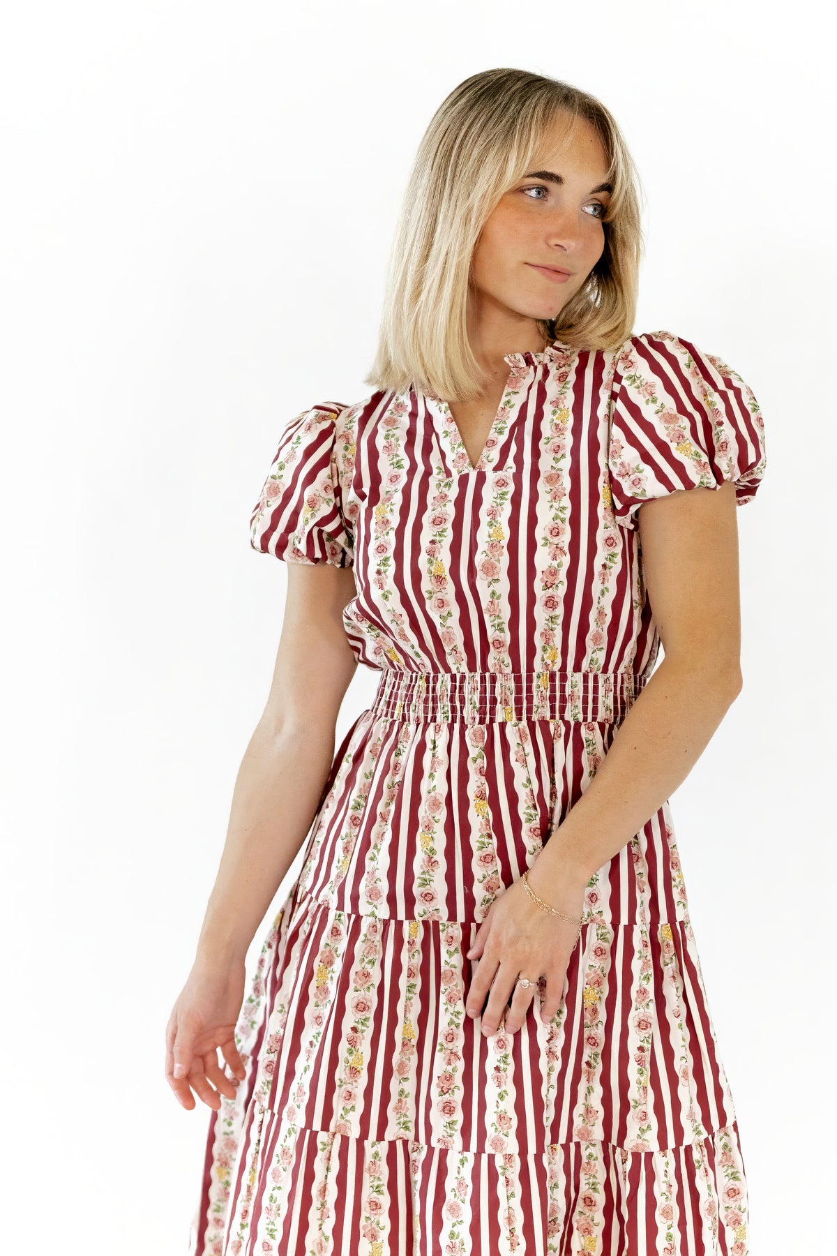 Portia Vintage Striped Dress