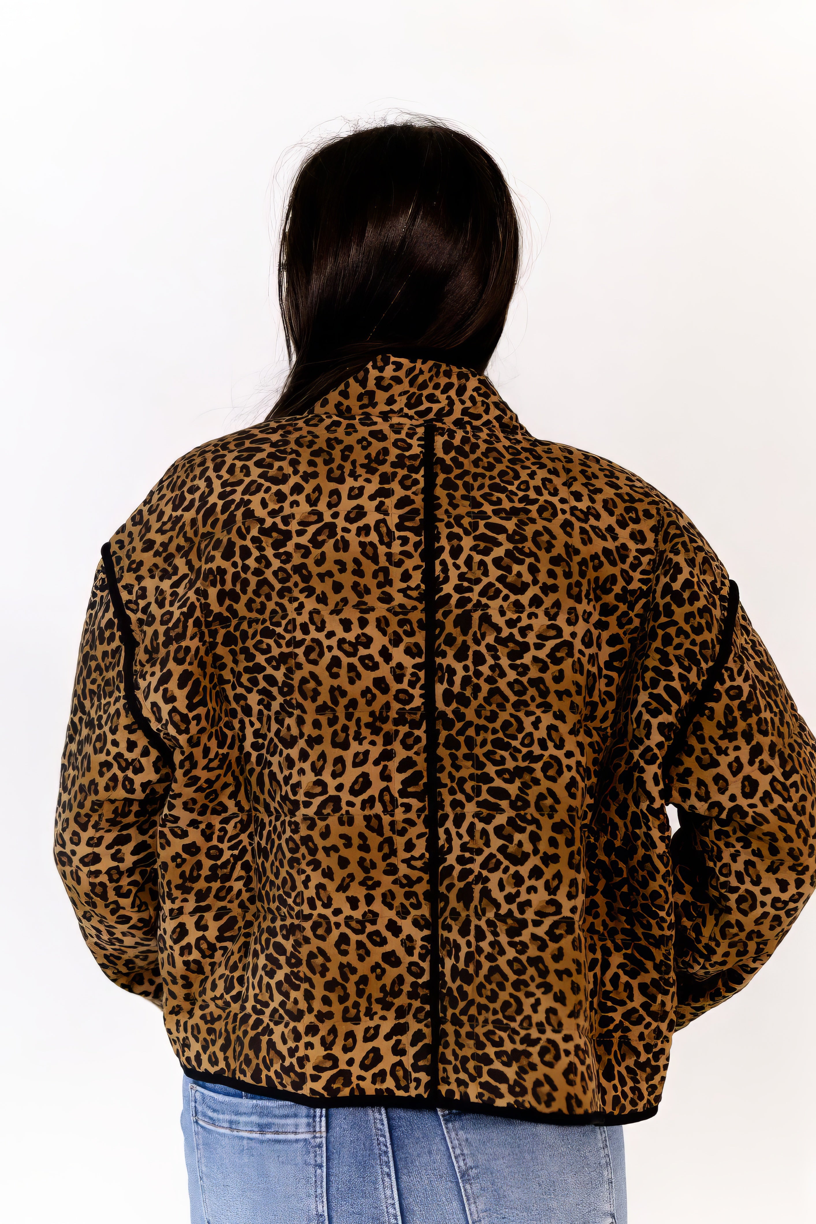 Bexley Cheetah Print Bomber Jacket
