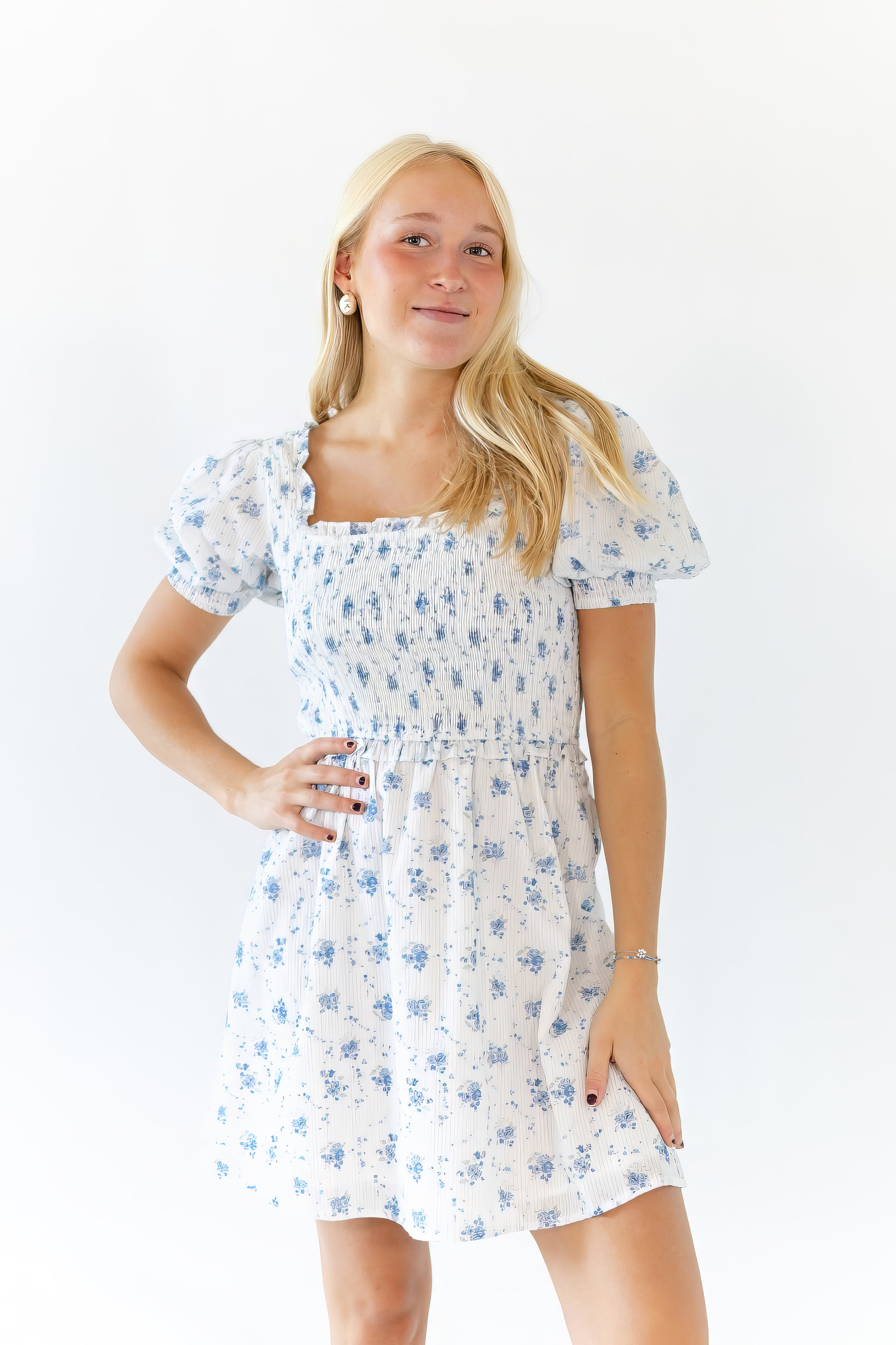 Ani Floral Smocked Dress