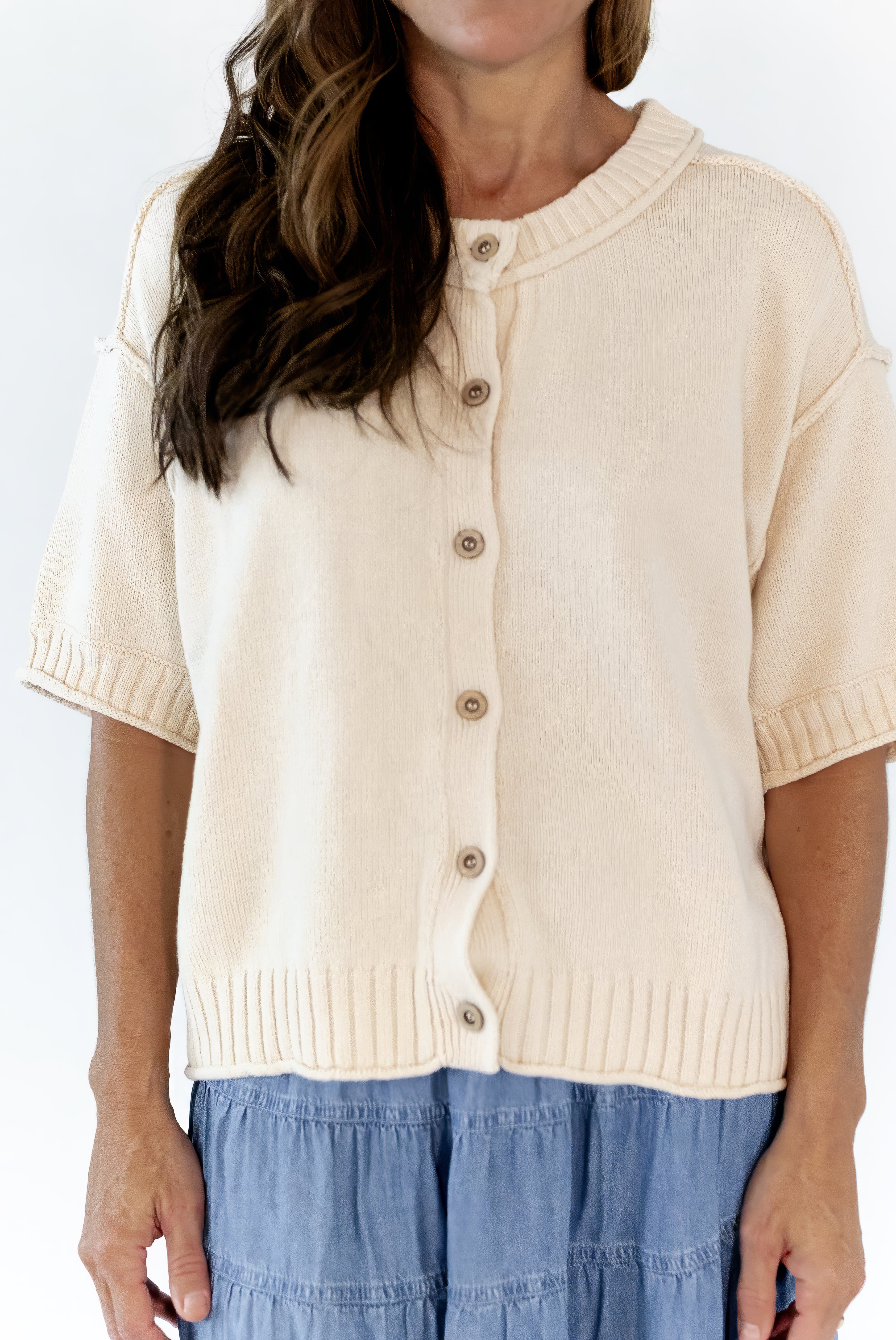Jenni Raw Edge Cardigan