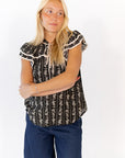 Tanya Striped Floral Top