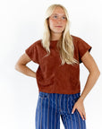 Sadie Suede Top