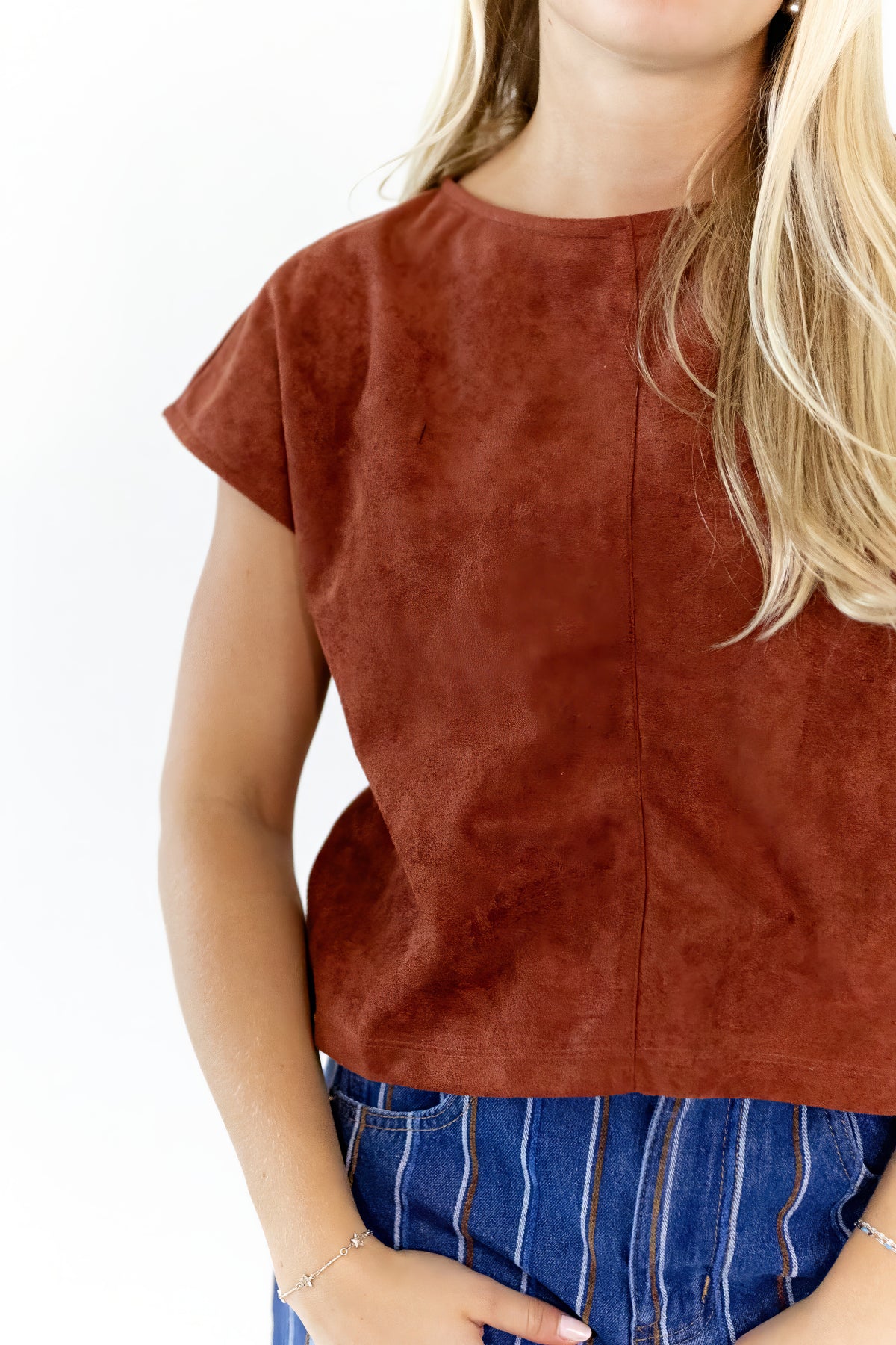 Sadie Suede Top
