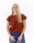 Sadie Suede Top
