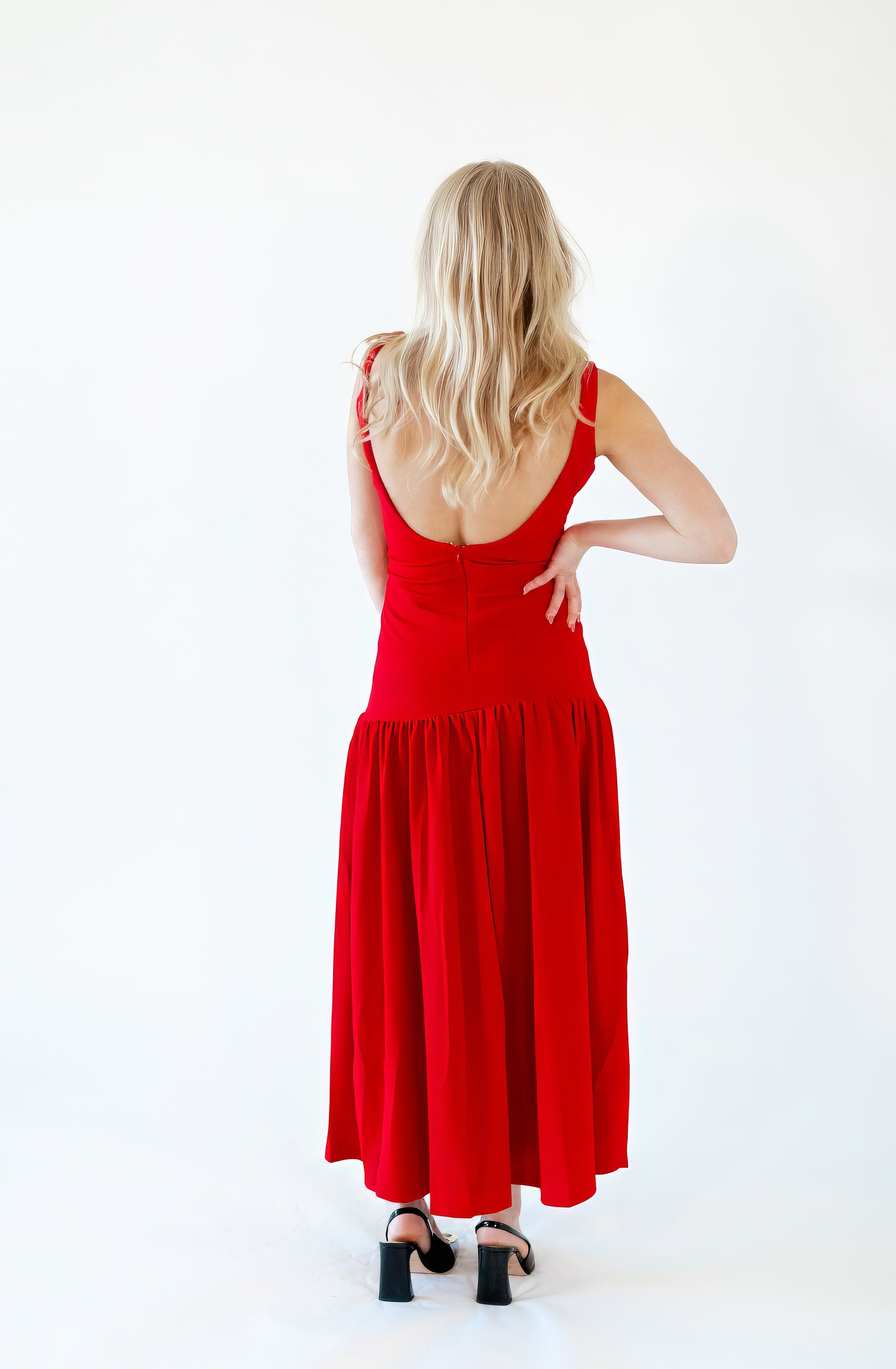 Ares Drop Waist Maxi Dress