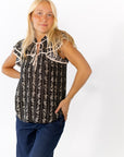 Tanya Striped Floral Top