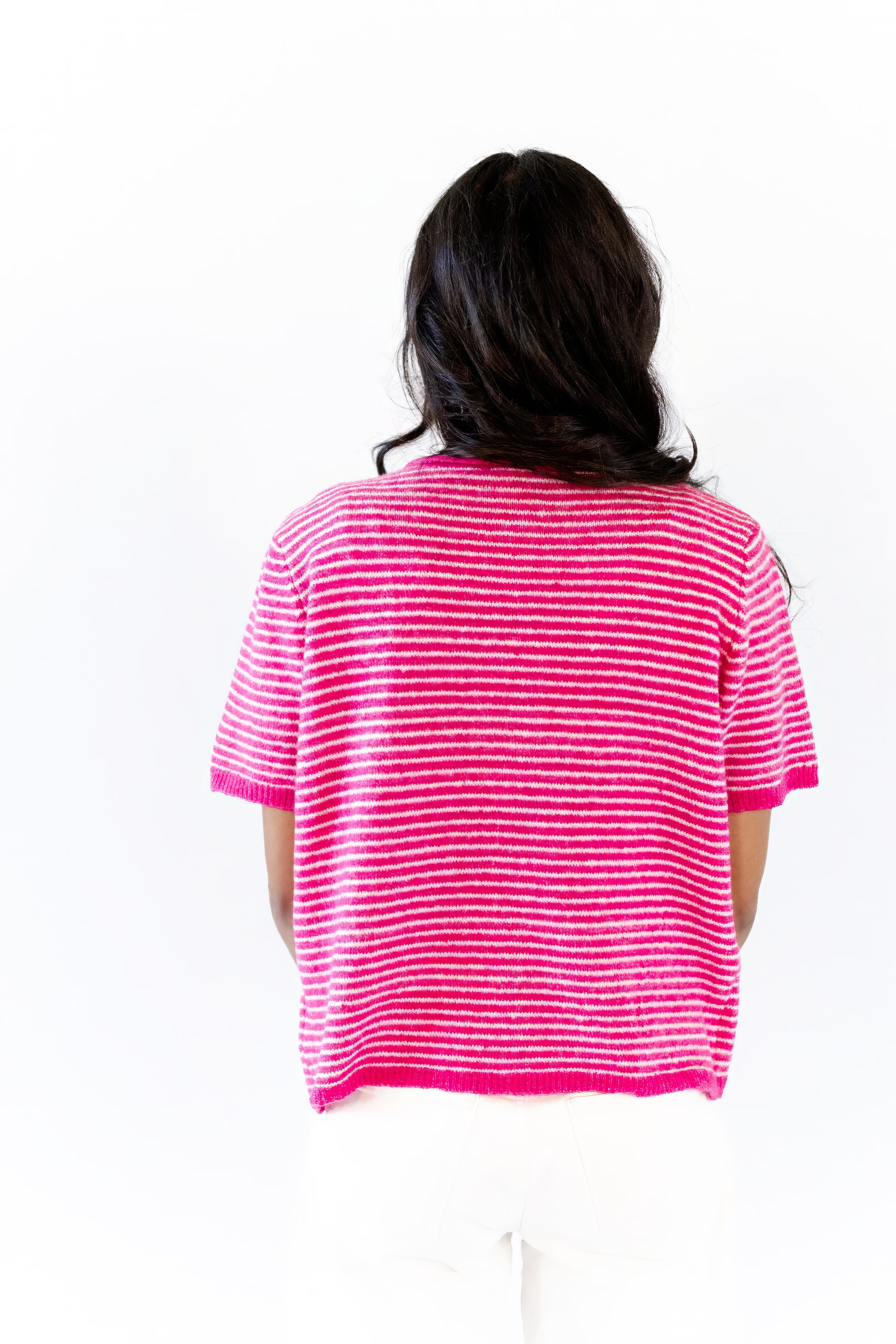 Lila Striped Cardigan