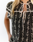 Tanya Striped Floral Top